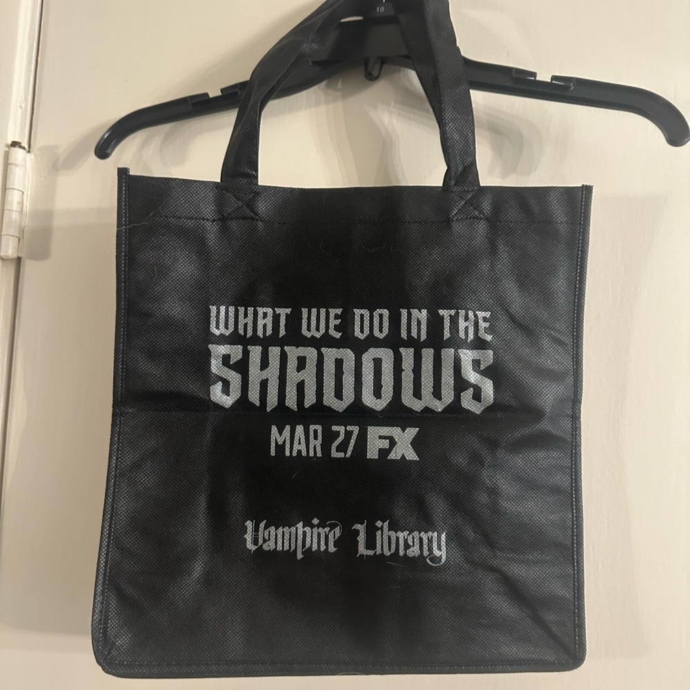 Black Vampire Library Tote Bag